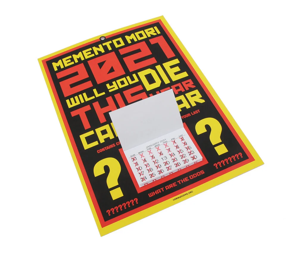 Finally... The World Famous Harry Adams Will You Die This Year? Calendar 2021 Edition