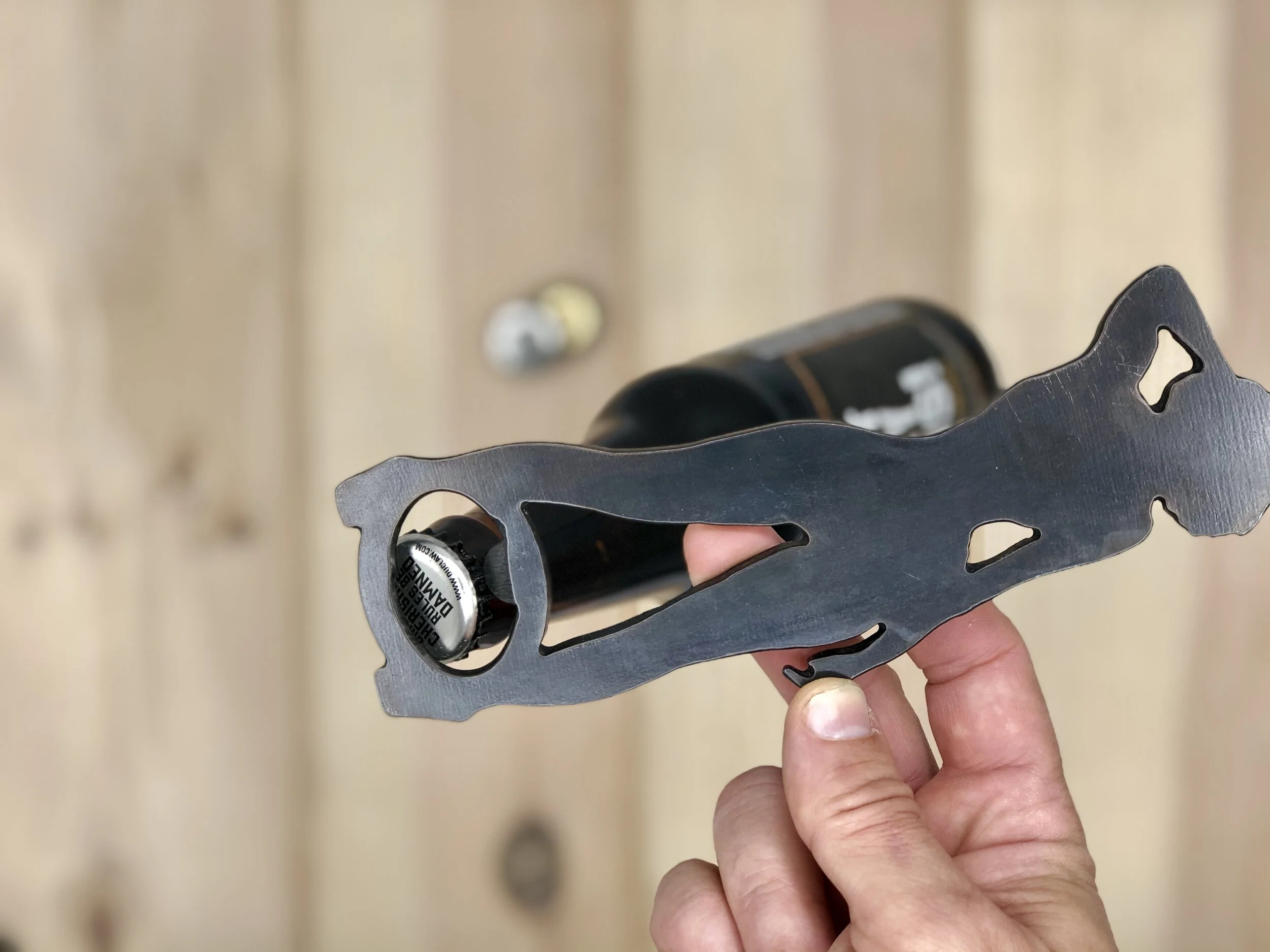 Thick Girl Standing Metal Bottle Opener 002