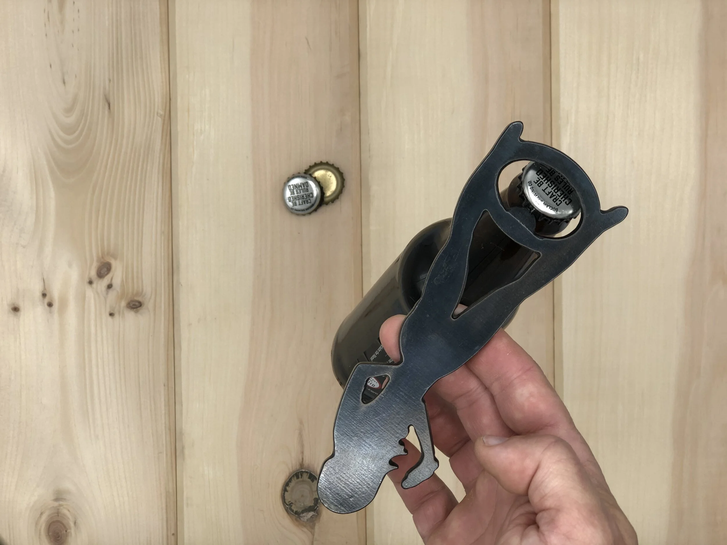 Fit Girl Standing Metal Bottle Opener 002