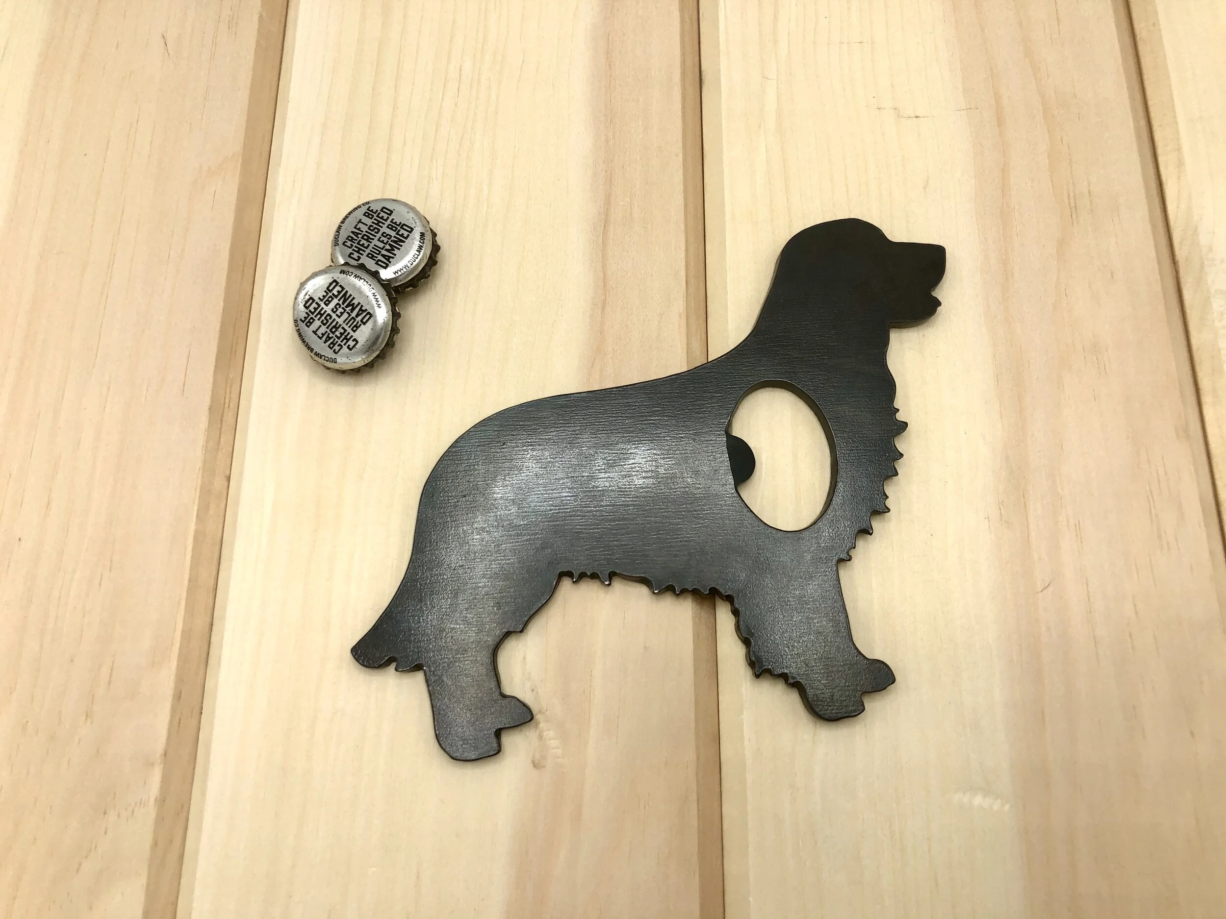 Golden Retriever Metal Bottle Opener 001