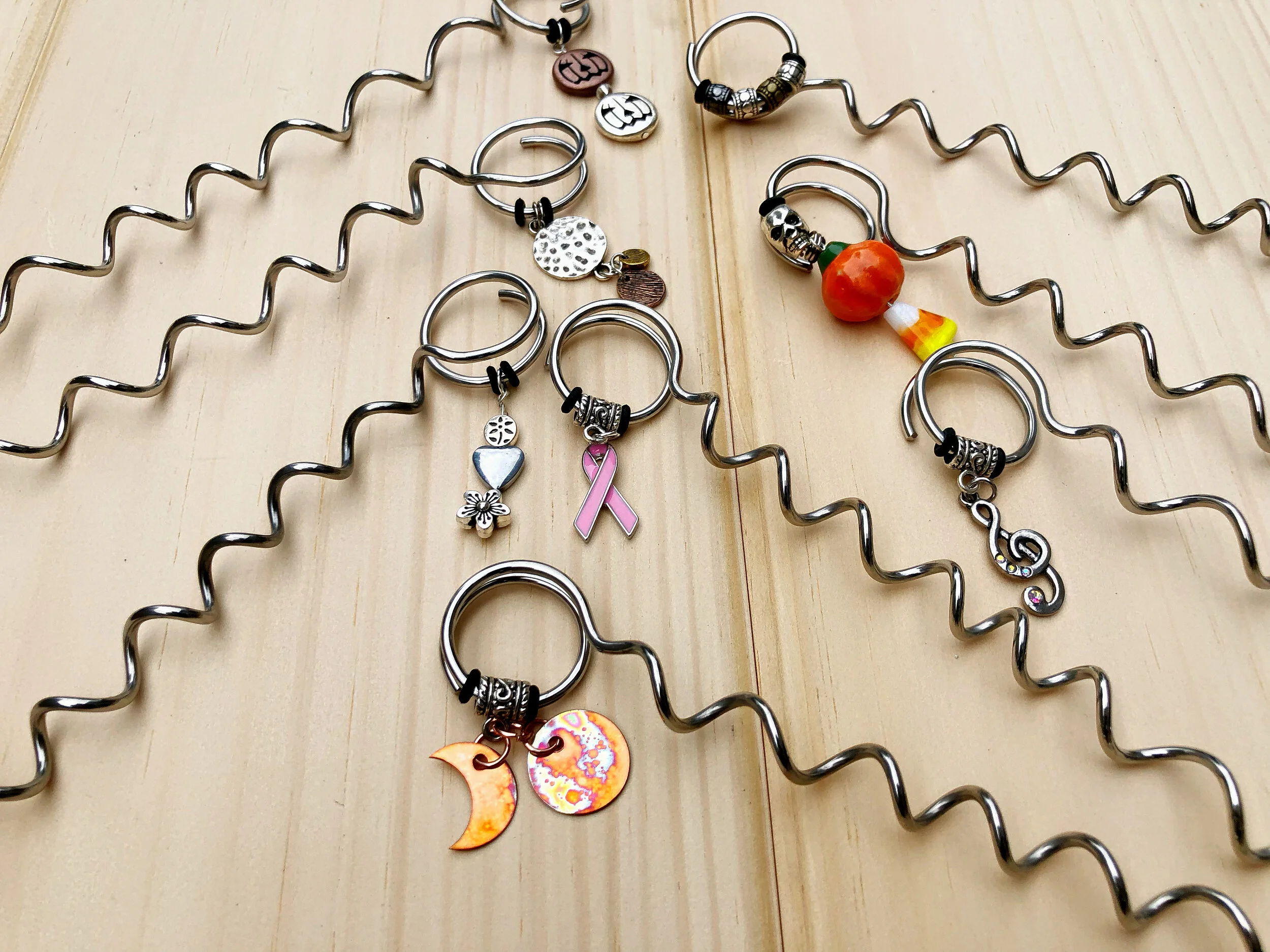 custom stainless steel hair sticks, custom hair twists