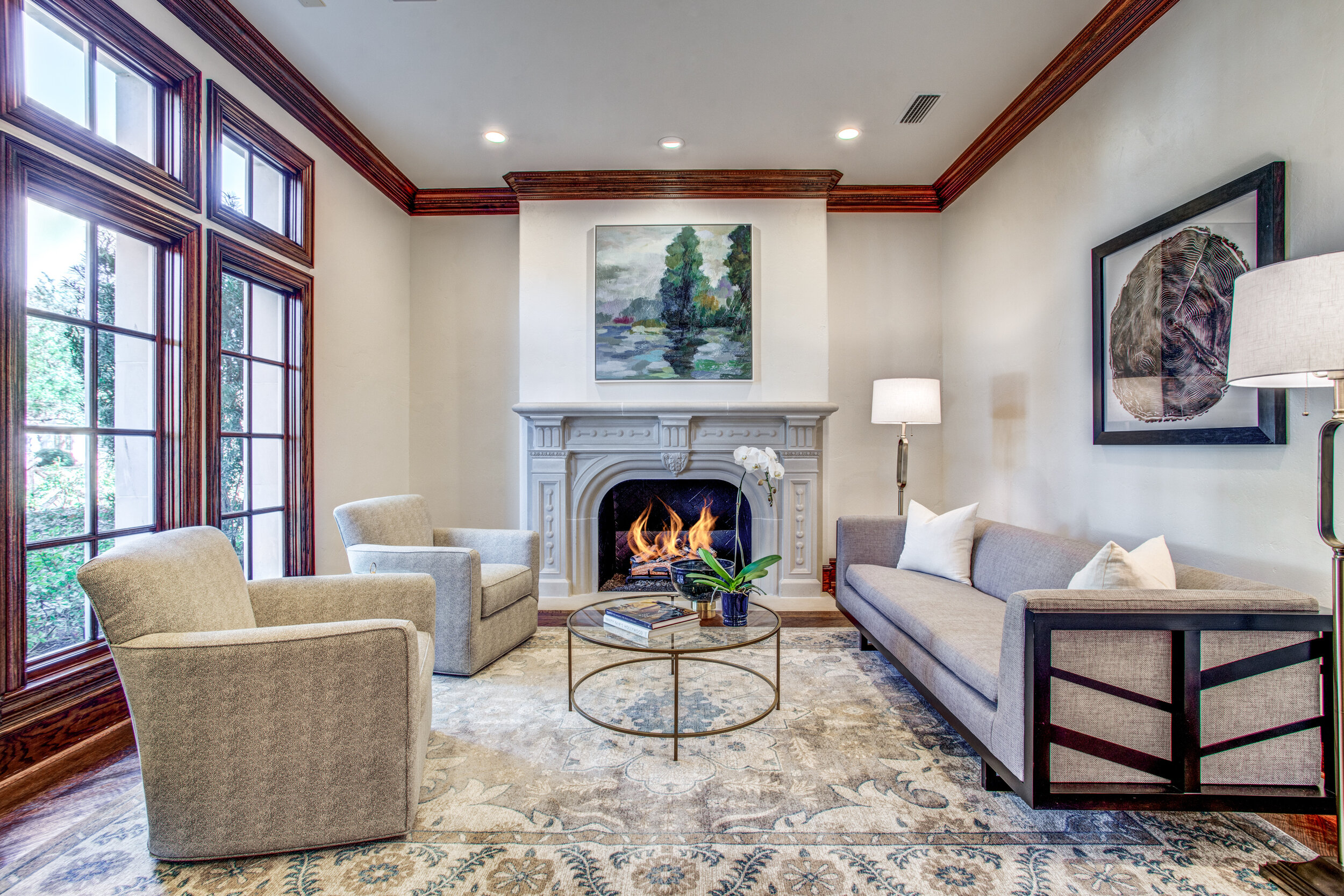 Classic Formal Living Space in Preston Hollow