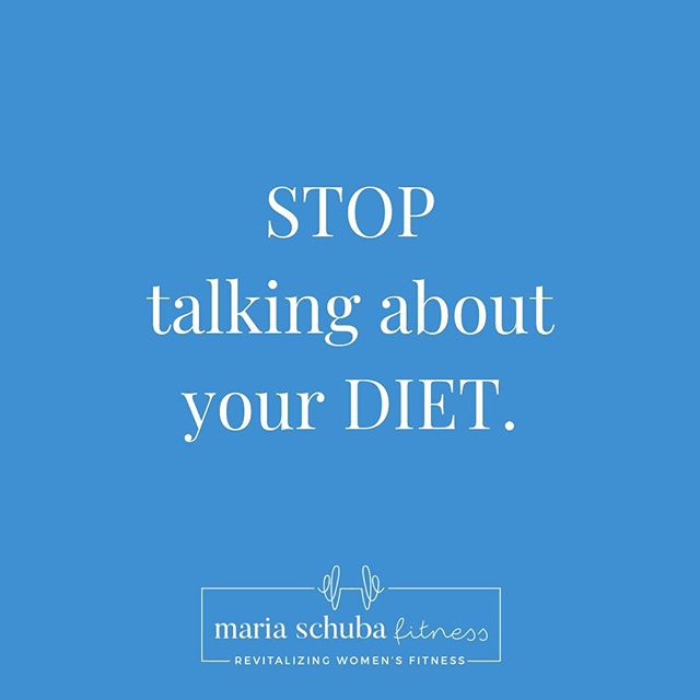 I have a no diet talk policy in my classes.  Why?  Here&rsquo;s the deal.
.
If you want to lose some body fat, I am OK with that. And I hope that you are doing it in a sustainable, realistic, slow way.
.
I also am totally fine with you NOT having wei