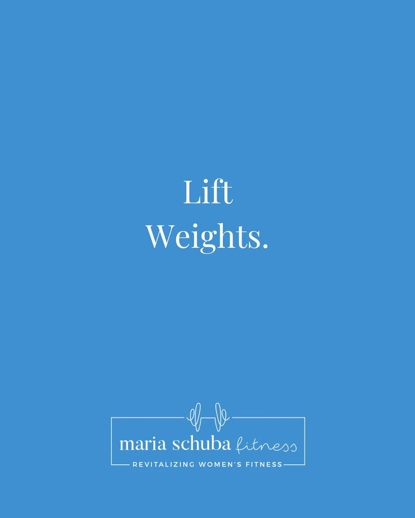 Many many reasons why you should add some strength training into your life. But here are just a few.

➡️ increase bone density reducing the risk of fracture.

➡️ build muscle so you can lift heavy shit.

➡️ boosts mood and confidence.

➡️ keeps you s