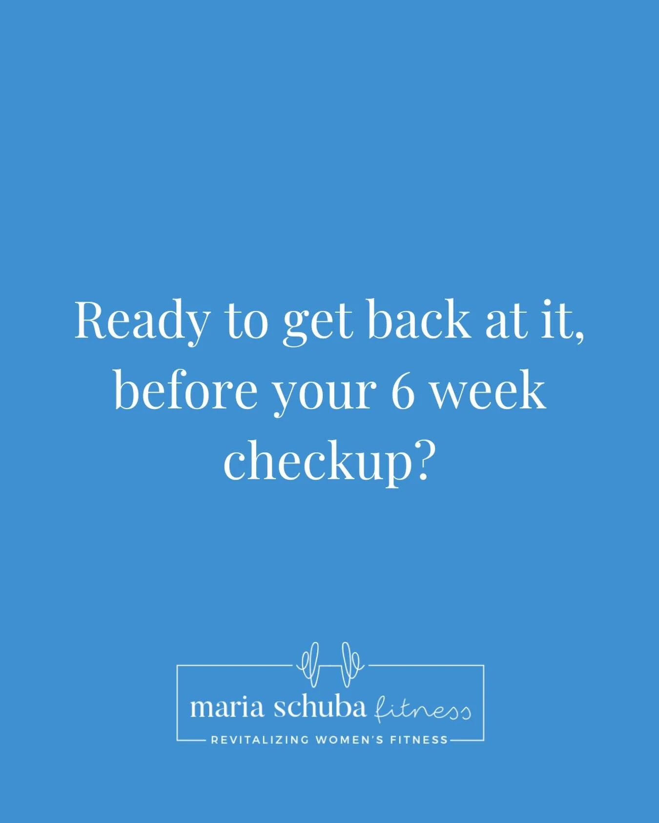 Wanting to move your body before the elusive 6 week mark postpartum?

I know. I wanted it too. But even though your head and your heart might be saying yes!! Your body might just not be ready yet.

However, there are many things you can do to start i