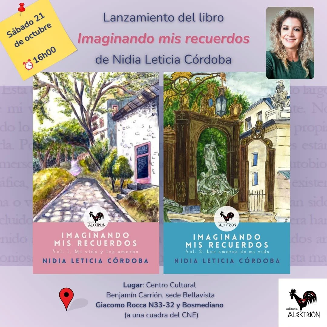 LANZAMIENTO DEL LIBRO: IMAGINANDO MIS RECUERDOS DE NIDIA LETICIA CÓRDOBA