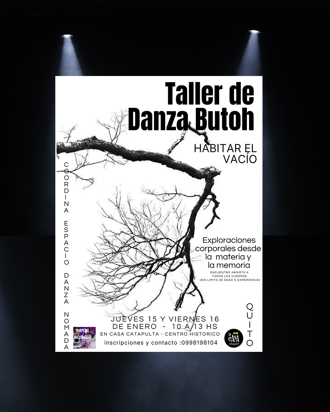 Taller de Danza Butoh de dos días: Habitar el vacío