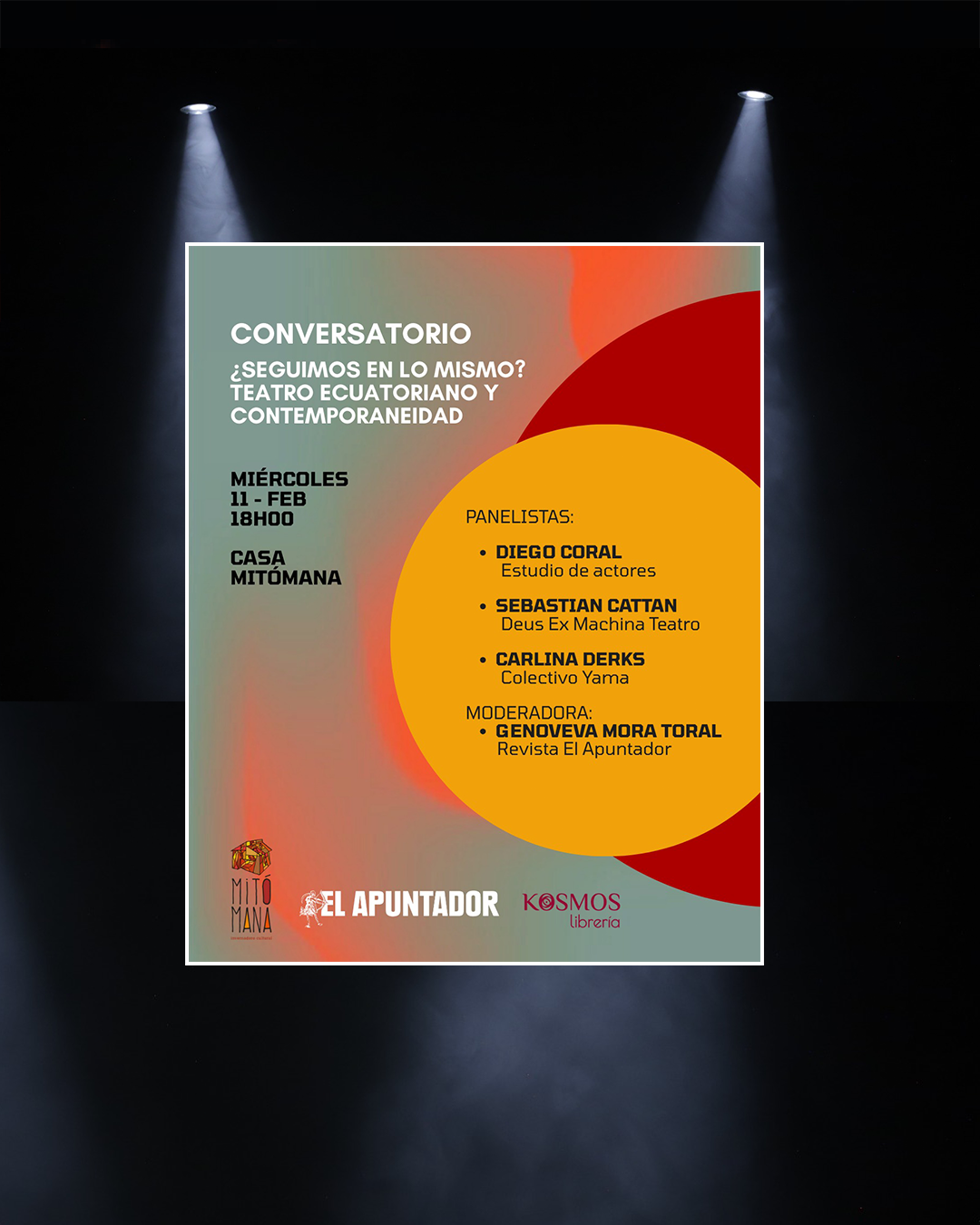 𝗖𝗢𝗡𝗩𝗘𝗥𝗦𝗔𝗧𝗢𝗥𝗜𝗢¿𝗦𝗲𝗴𝘂𝗶𝗺𝗼𝘀 𝗲𝗻 𝗹𝗼 𝗺𝗶𝘀𝗺𝗼❓𝗧𝗲𝗮𝘁𝗿𝗼 𝗲𝗰𝘂𝗮𝘁𝗼𝗿𝗶𝗮𝗻𝗼 𝘆 𝗰𝗼𝗻𝘁𝗲𝗺𝗽𝗼𝗿𝗮𝗻𝗲𝗶𝗱𝗮𝗱