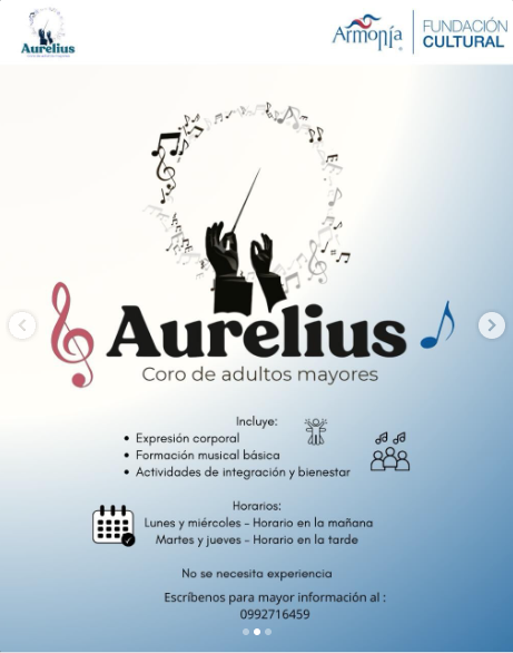 El Coro de Adultos Mayores “Aurelius” de la Fundación Cultural Armonía