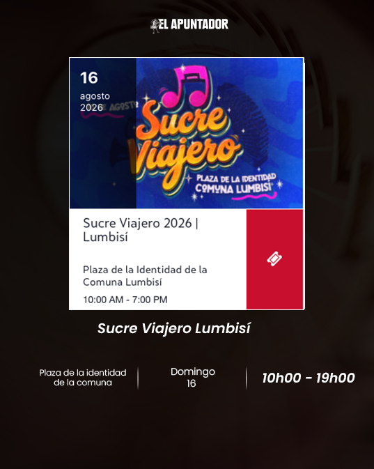 Sucre Viajero 2026 | Lumbisí (programación)