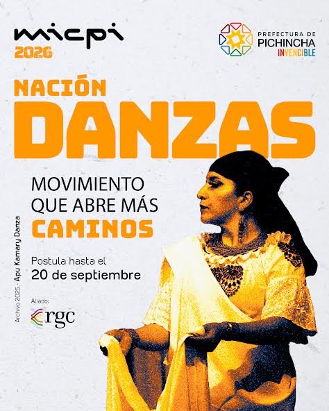Convocatoria de Nación Danzas – MICPI 2026 está abierta para propuestas de danza contemporánea y danza tradicional folclórica.