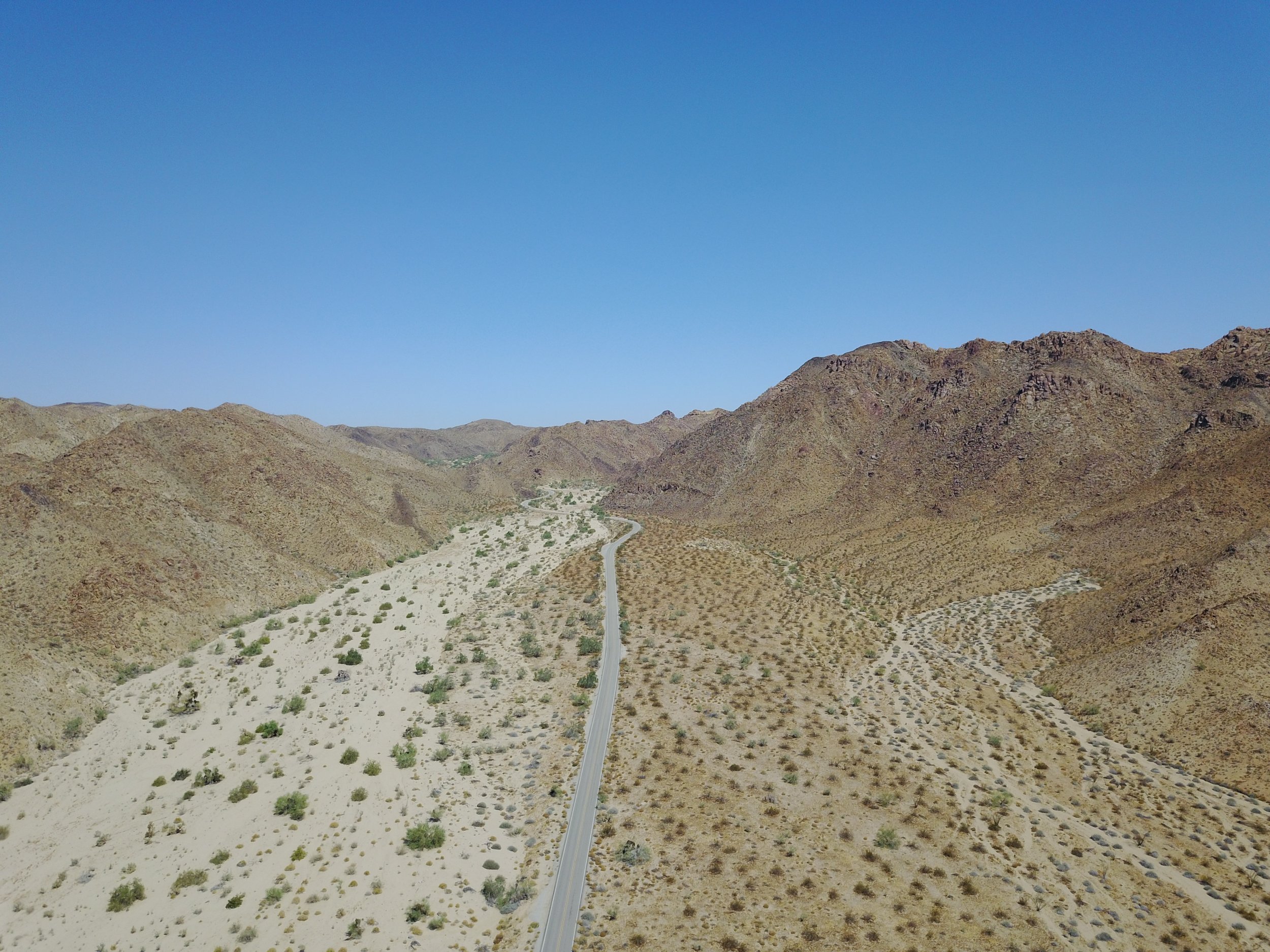 Drone footage of Joshua Tree