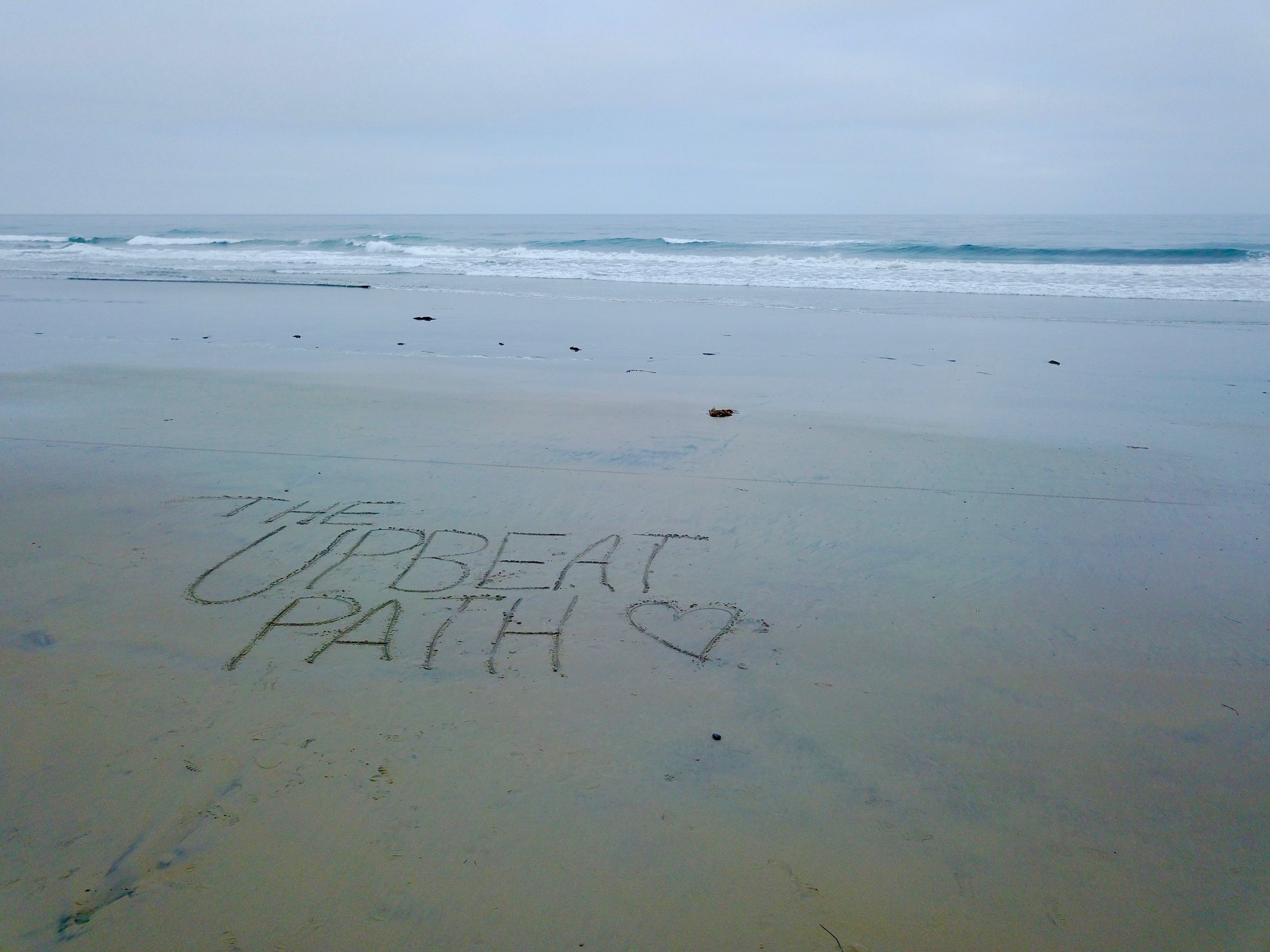 Leaving our mark and reminding Solana Beach to always take the Upbeat Path. ;)
