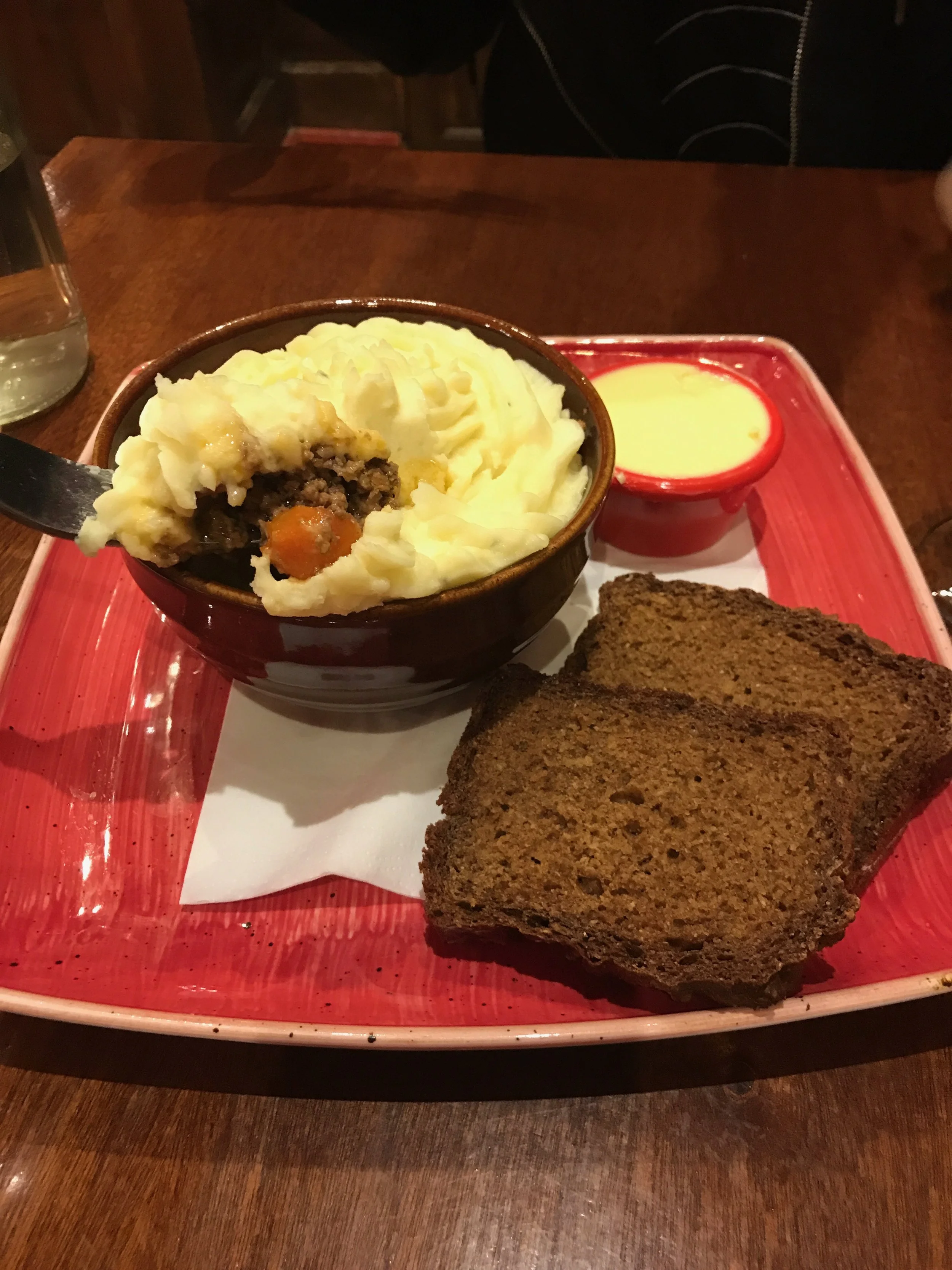 Cottage pie from The Shack Restaurant - a great authentic Irish restaurant.