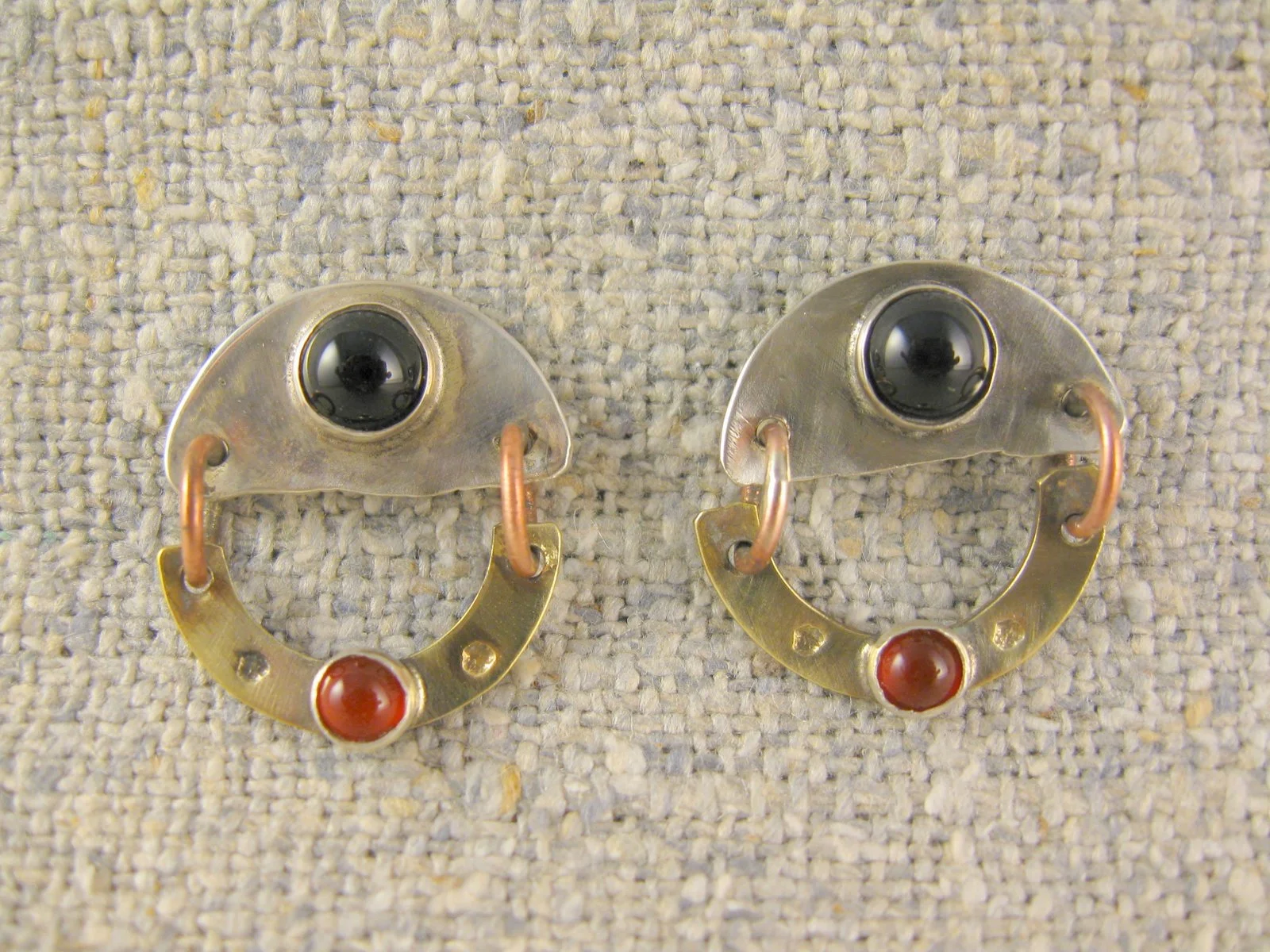 half circles earrings