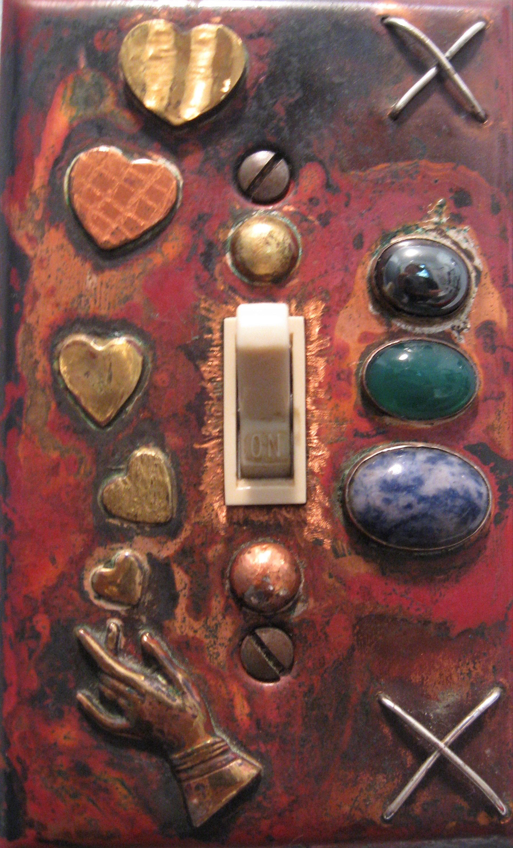 solid copper switchplate