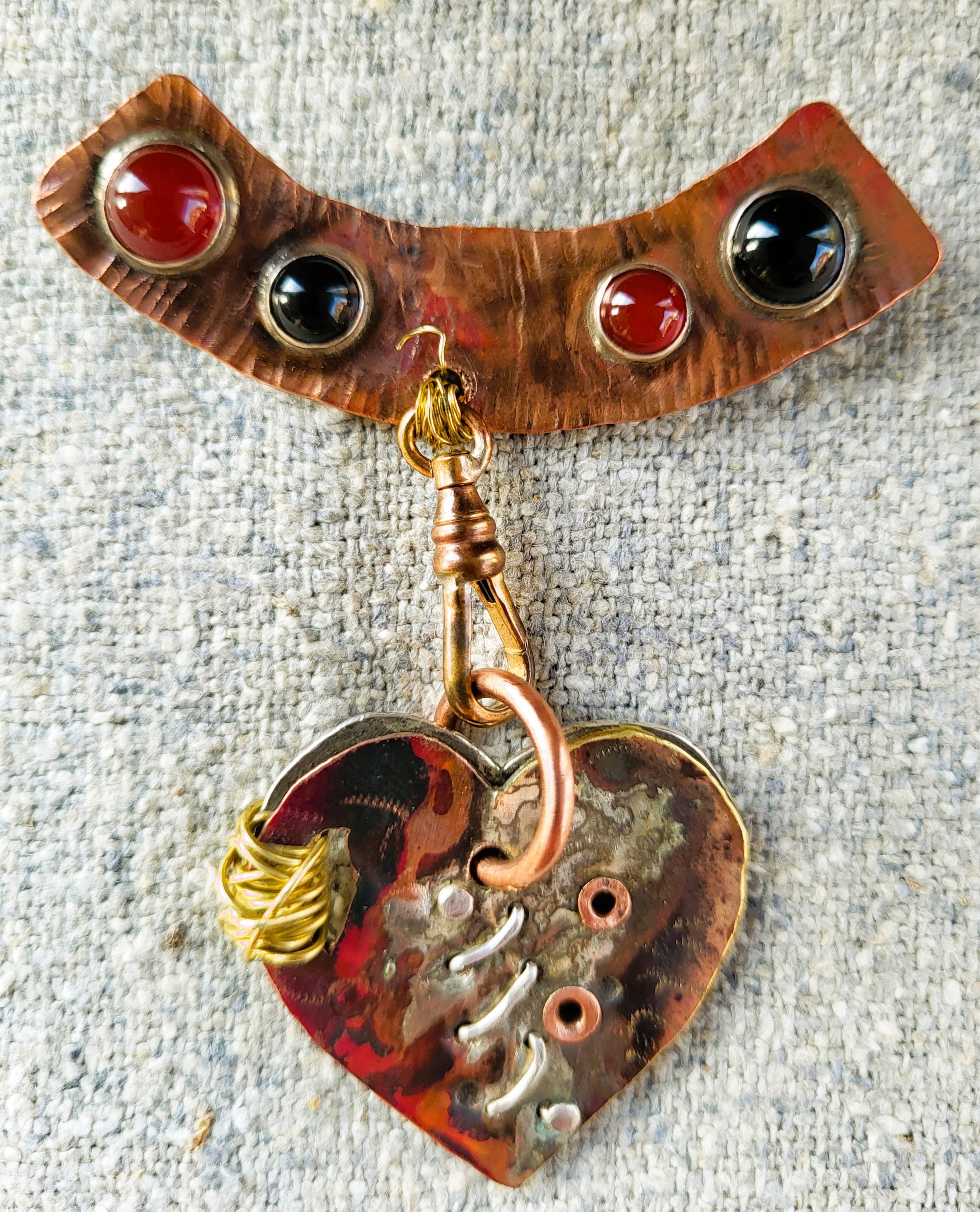 courageous heart pin $128