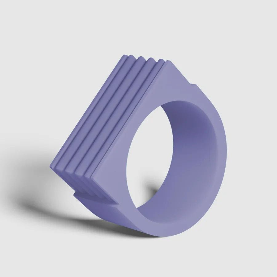 Bling 'Lavender Moon' Silicone Ring