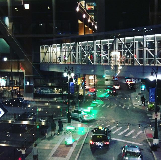 Reflective view looking out from Greektown Casino. #greektown #greektowncasino #detroit #glass #reflection