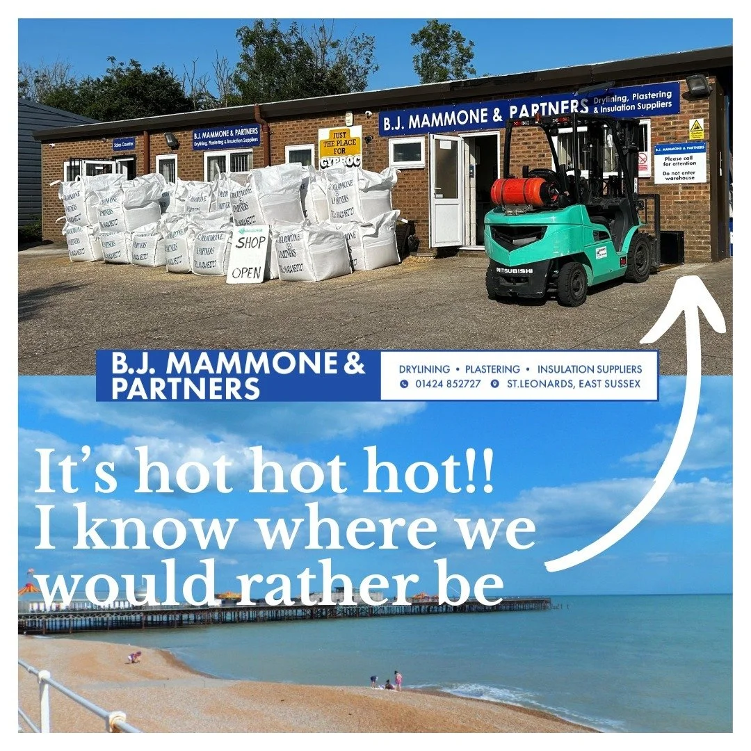 Fortunately, we are not having I.T issues like the rest of the world! We just have this small issue of the heat!! 

Plaster Extratime Available in Store
@eazymixuk 

Enjoy your day whatever you might be doing!!

#heat #summer #local #hastings #builde