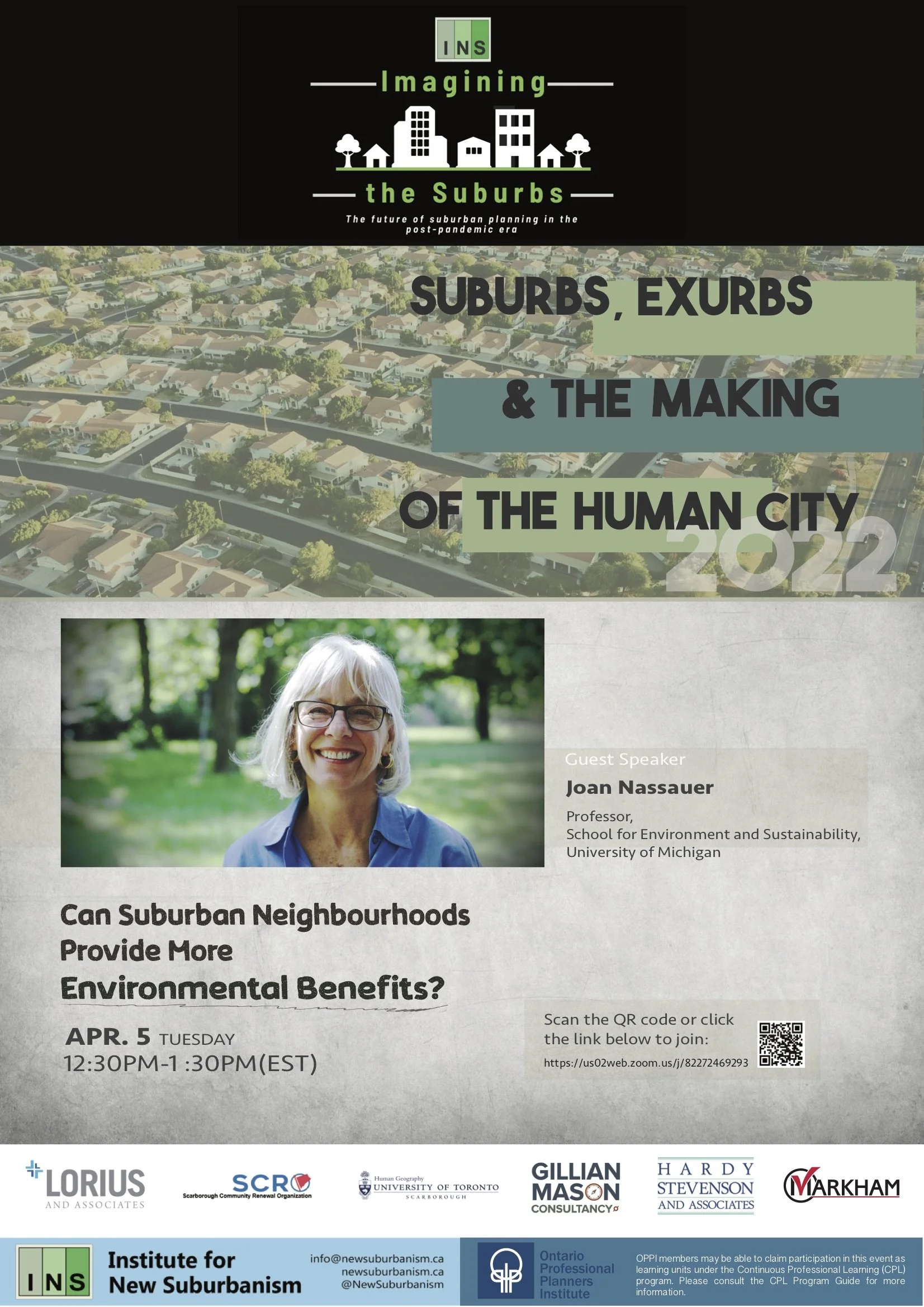 The INS Presents: Joan Nassauer (APRIL 5TH, 2022)