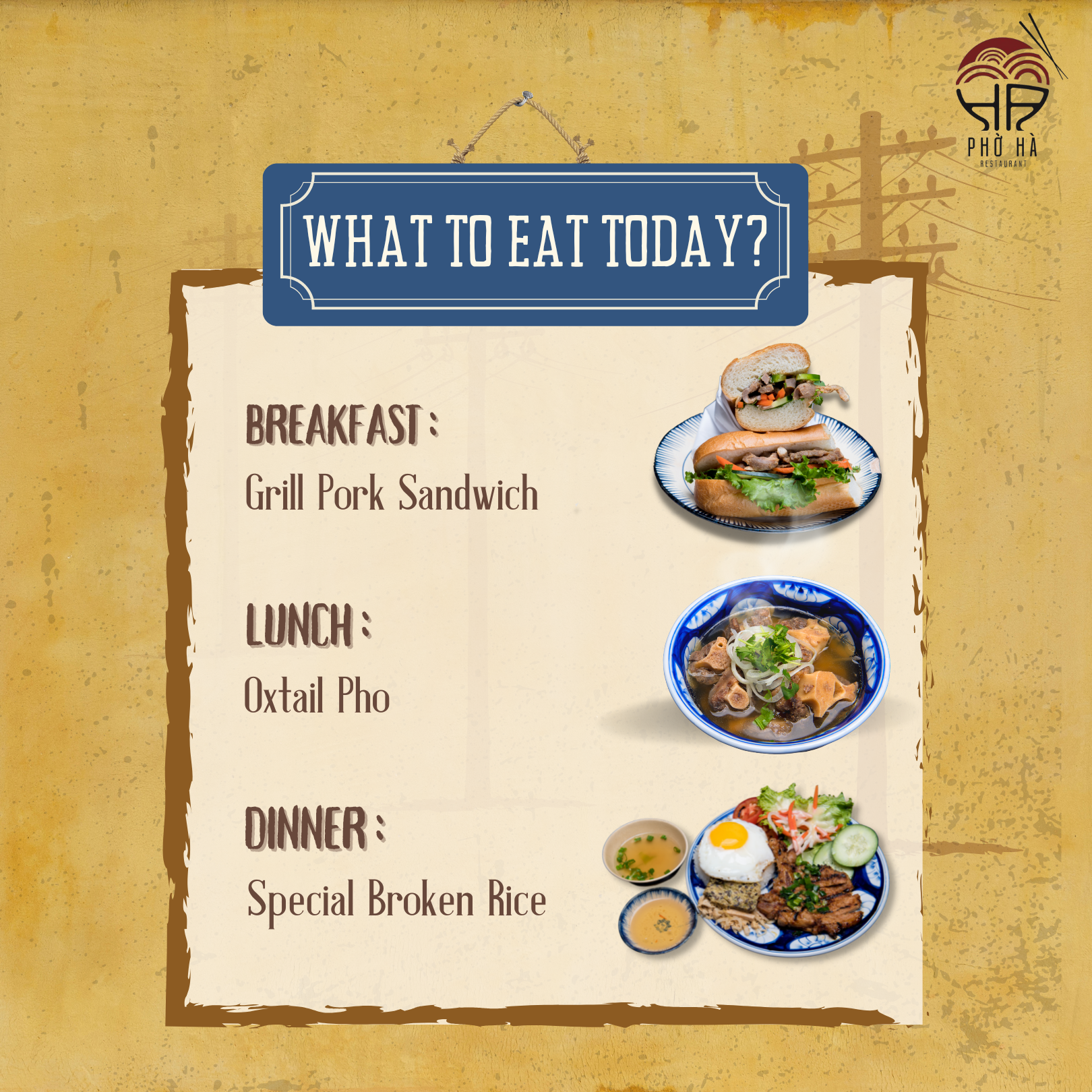 What are the best selling phở hà items ?