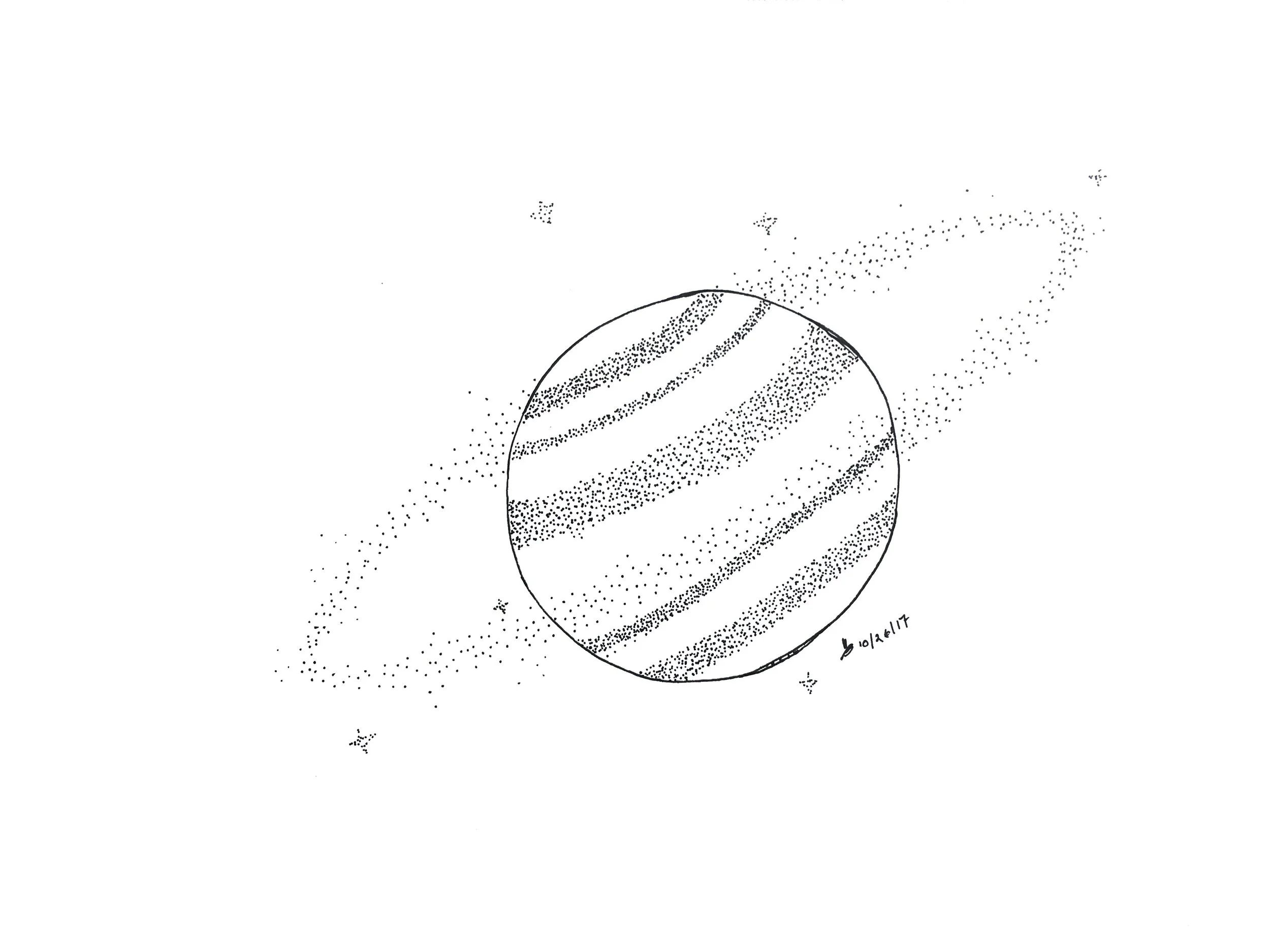Space Daze rough sketch