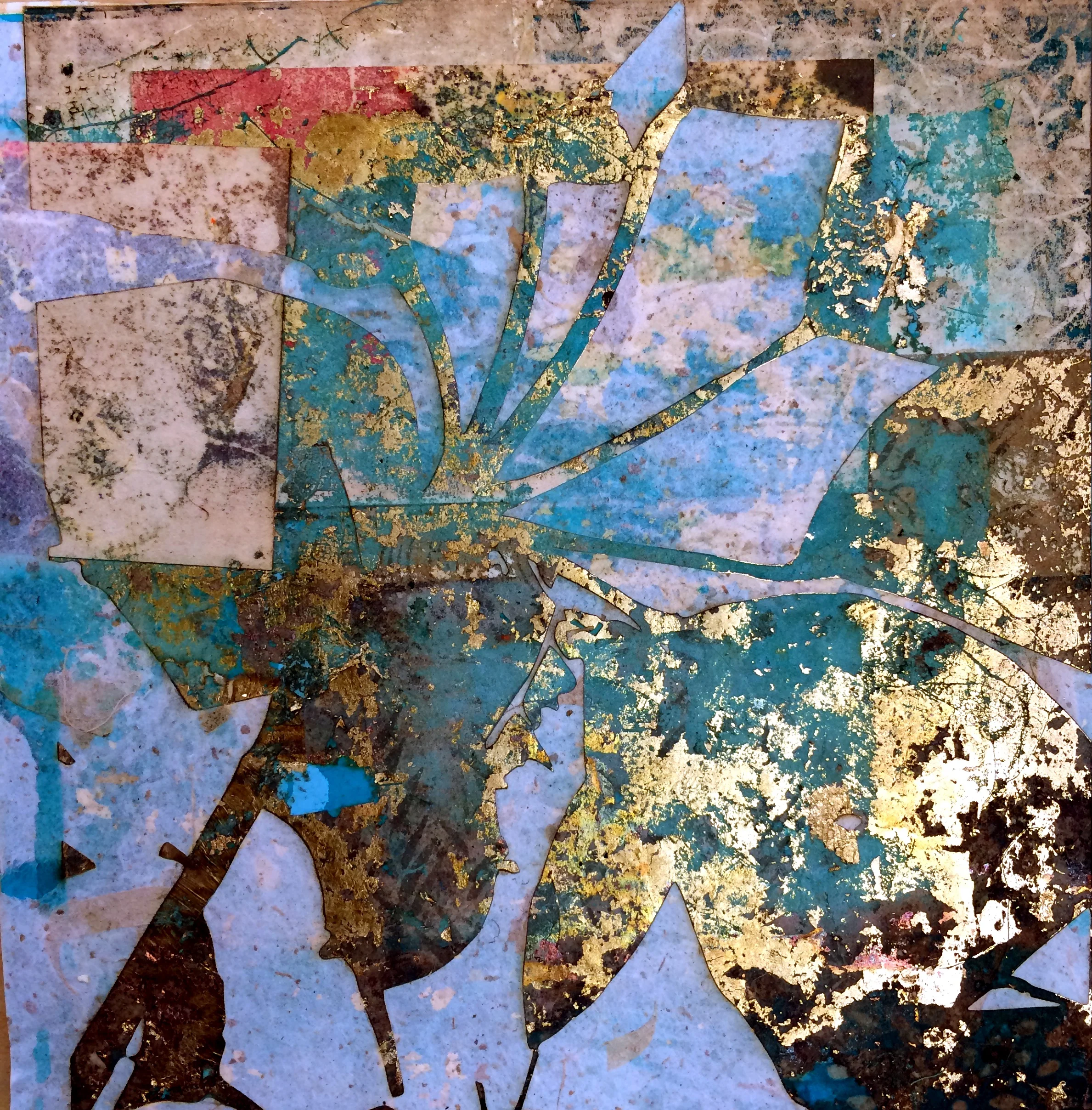 art prints- "teal petals"