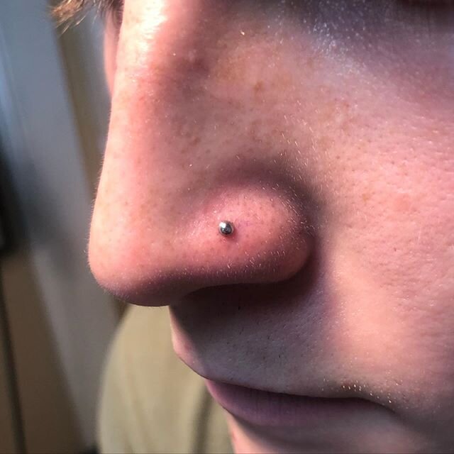Just did this fresh nose piercing, thanks for looking!!!