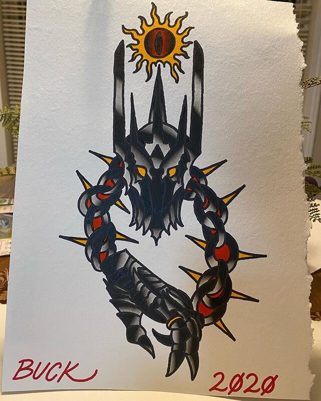 Sauron painting. Still doing commisioned ones if anyone wants a painting (this one is sold tho)