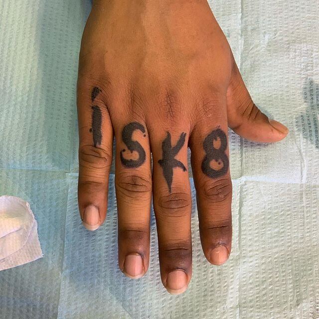 Thanks @isk8djcoolie for the rad job on your knucks today.. appreciate you bro..🍻