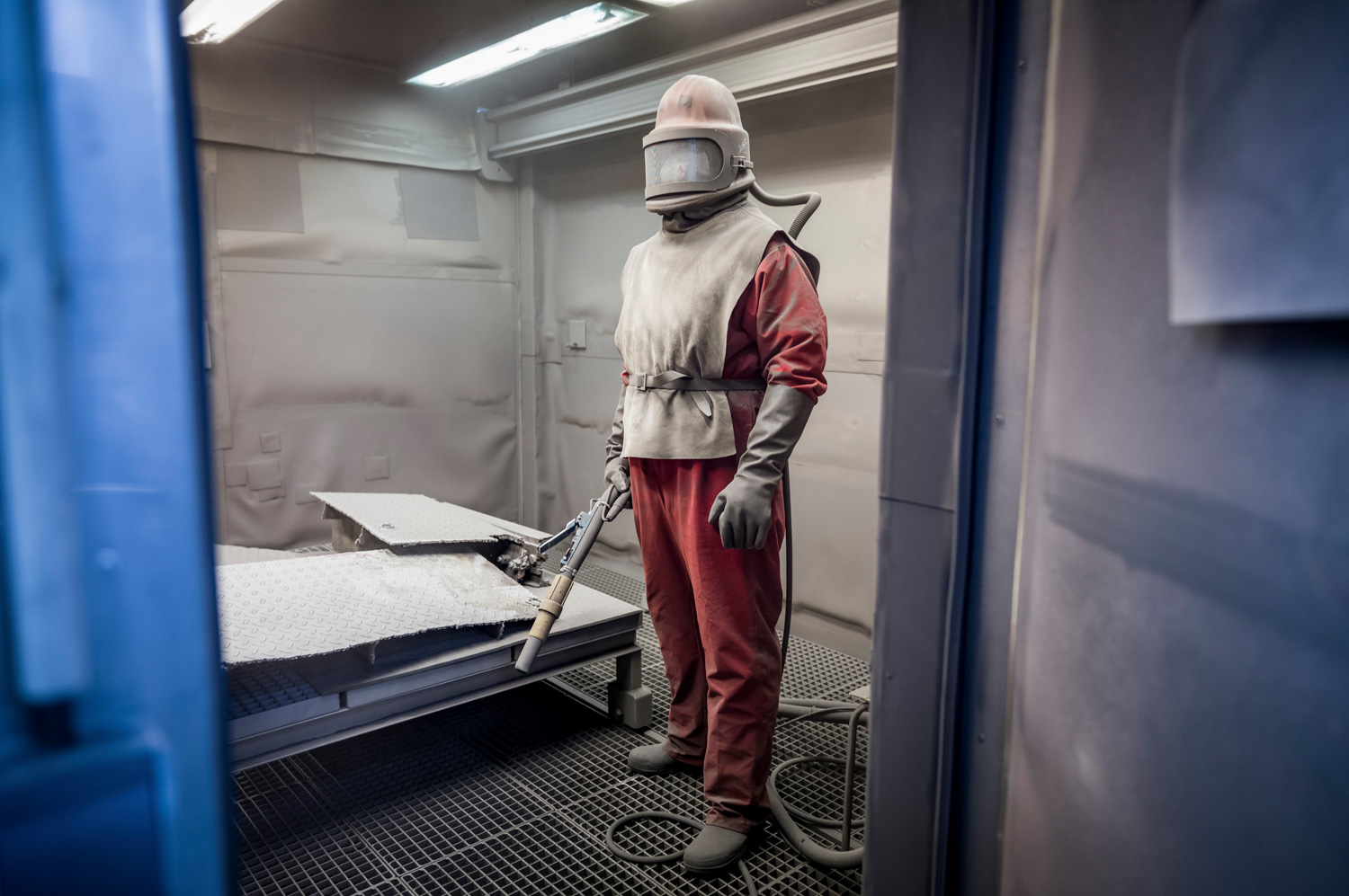 Workers have been taking apart this Soviet-era nuclear power plant, near Greifswald in eastern Germany, since 1995, cleaning radioactive surfaces with steel grit so the metal can be recycled. Germany plans to shut all its reactors by 2022.