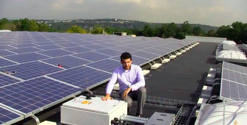 Rooftop pv panel installations