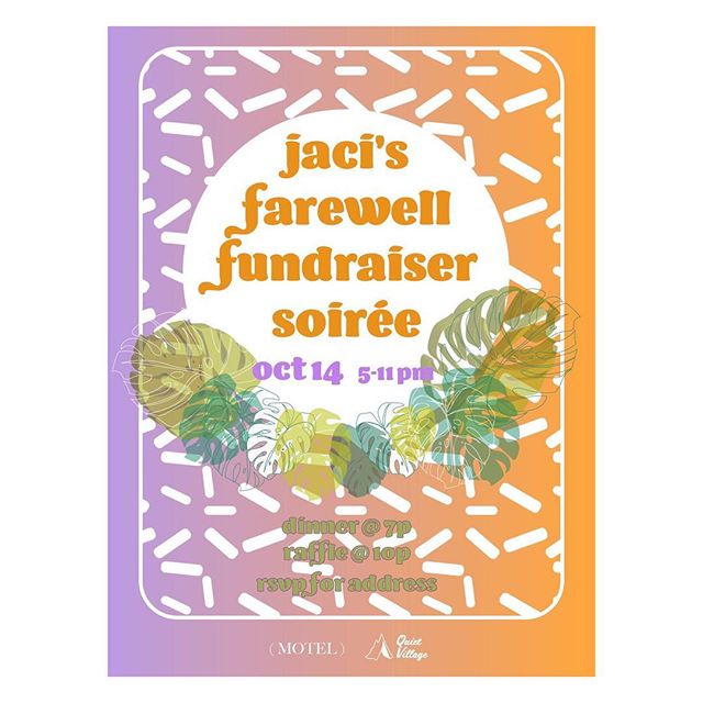 designed a poster for our dear friend jaci's fundraiser in Pasadena this weekend. it's for a great cause so slide into those DMs if you're westside and are in need of a beautiful evening 🌴✨
