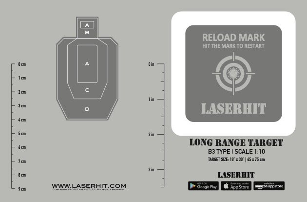 Electronic Laser Target For Dry Fire Training – Laser Induction Counting Target