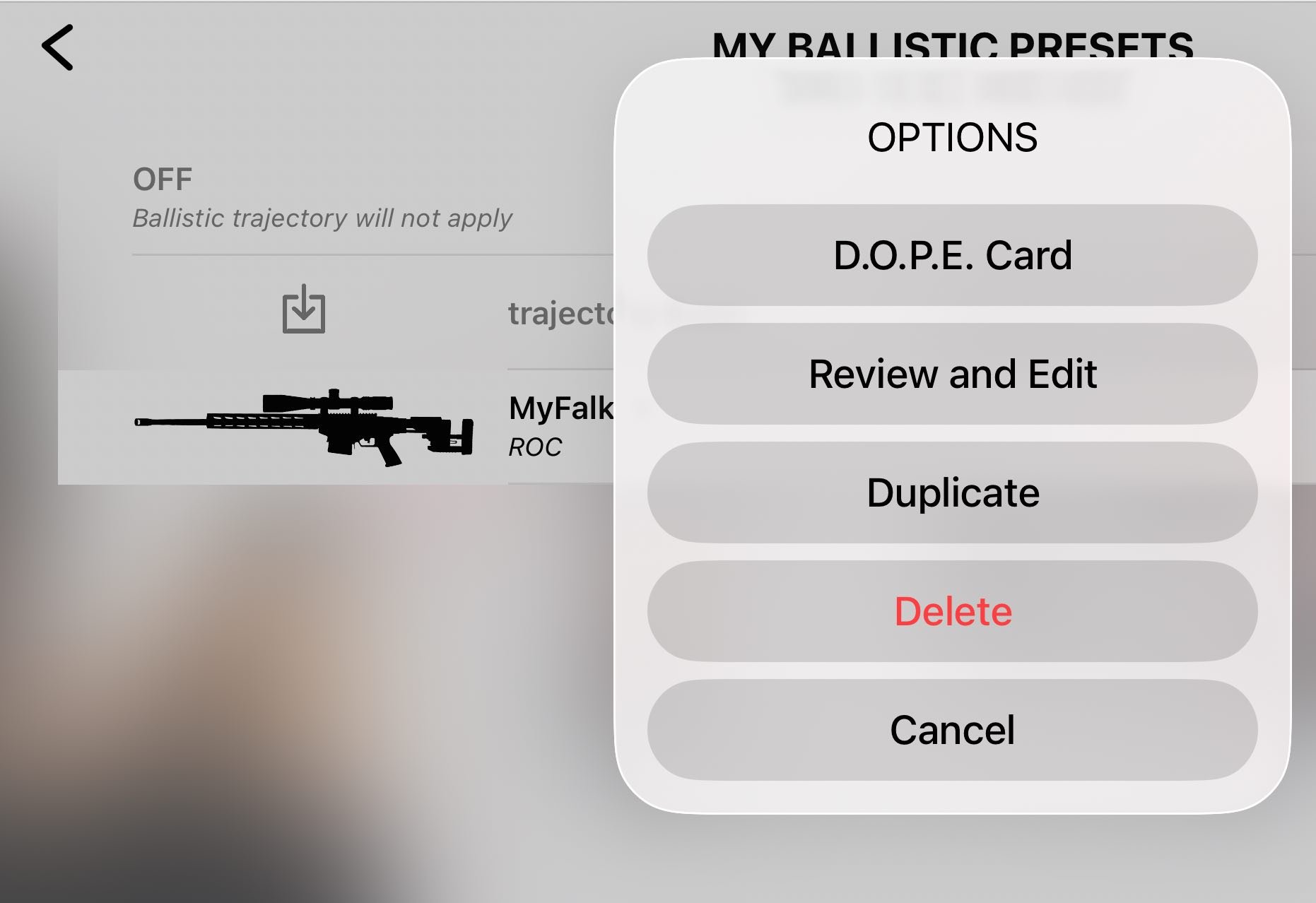 My Ballistic Presets: What Is In Your Firearm Profile