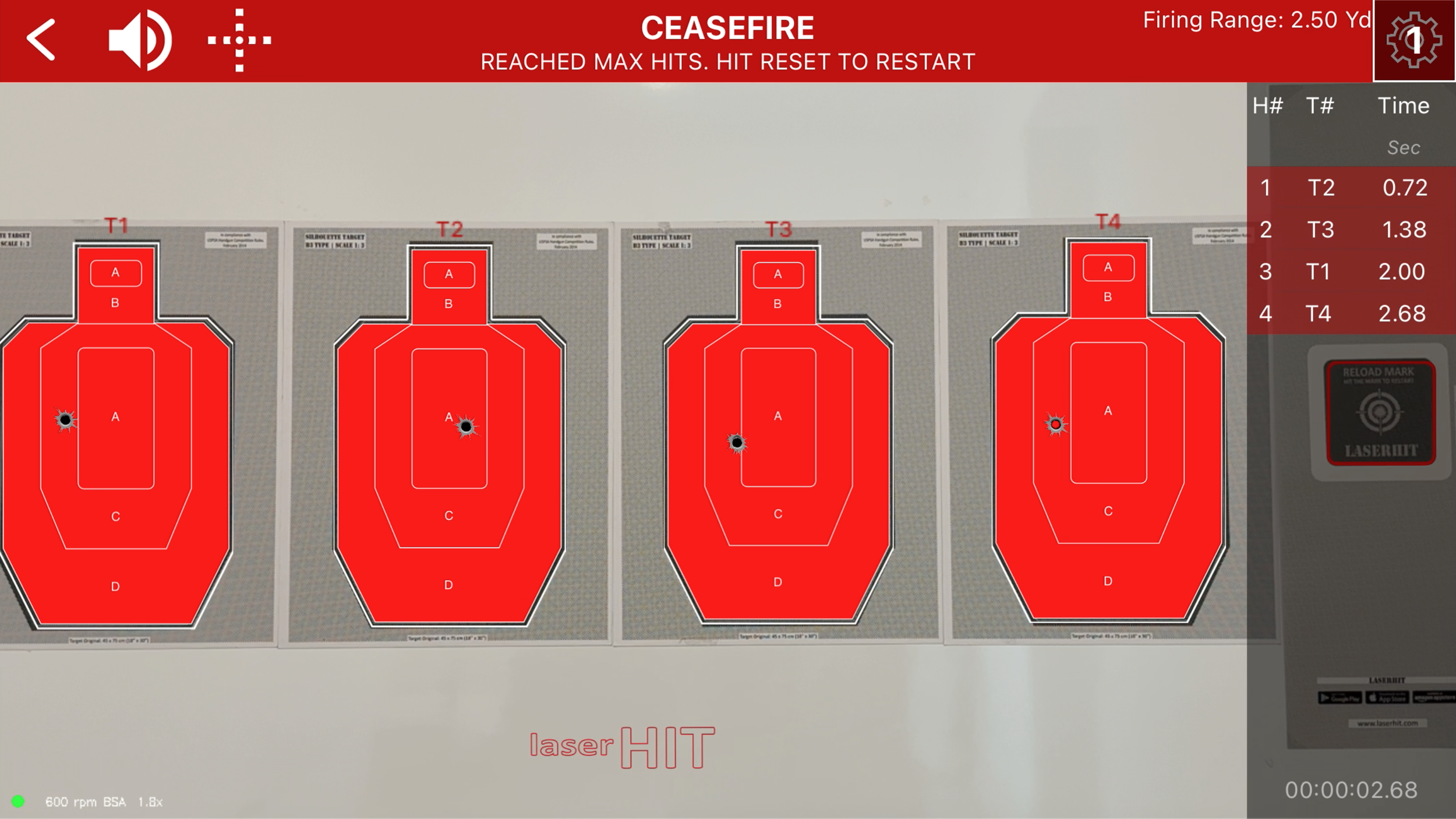 FOUR SHOOTERS. ONE PHONE. ONE LASERHIT APP.