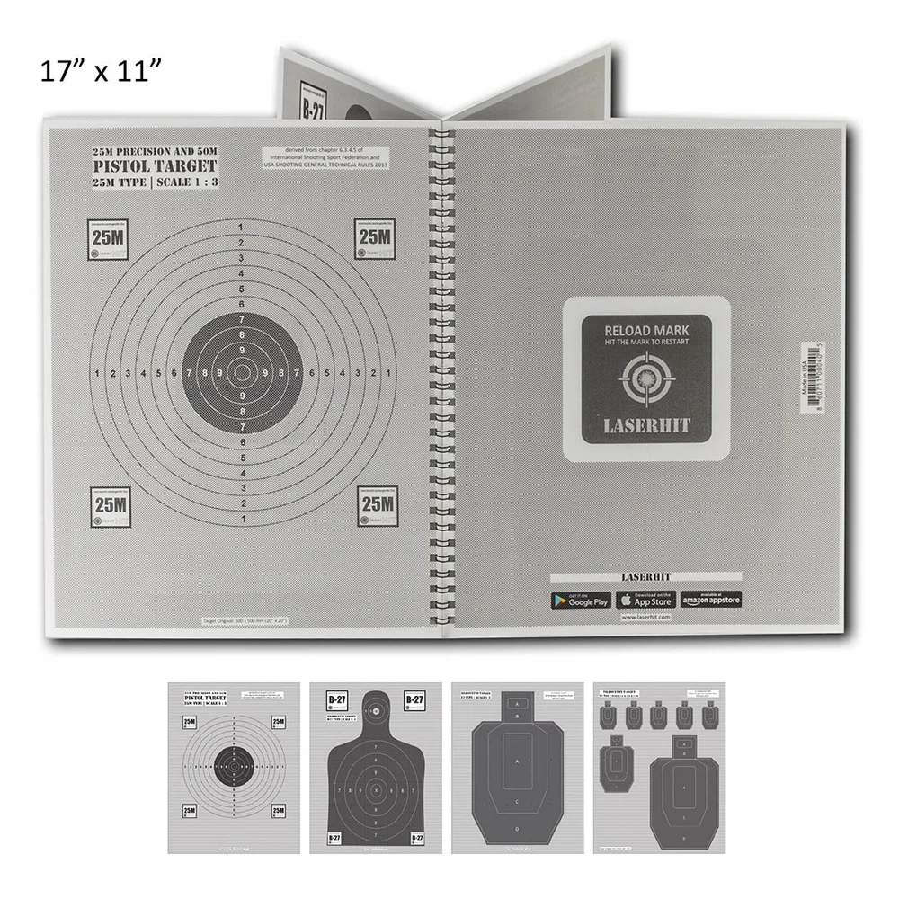 LaserHIT Tabletop Dry Fire Targets Heavy Duty Thermoplastic Sets