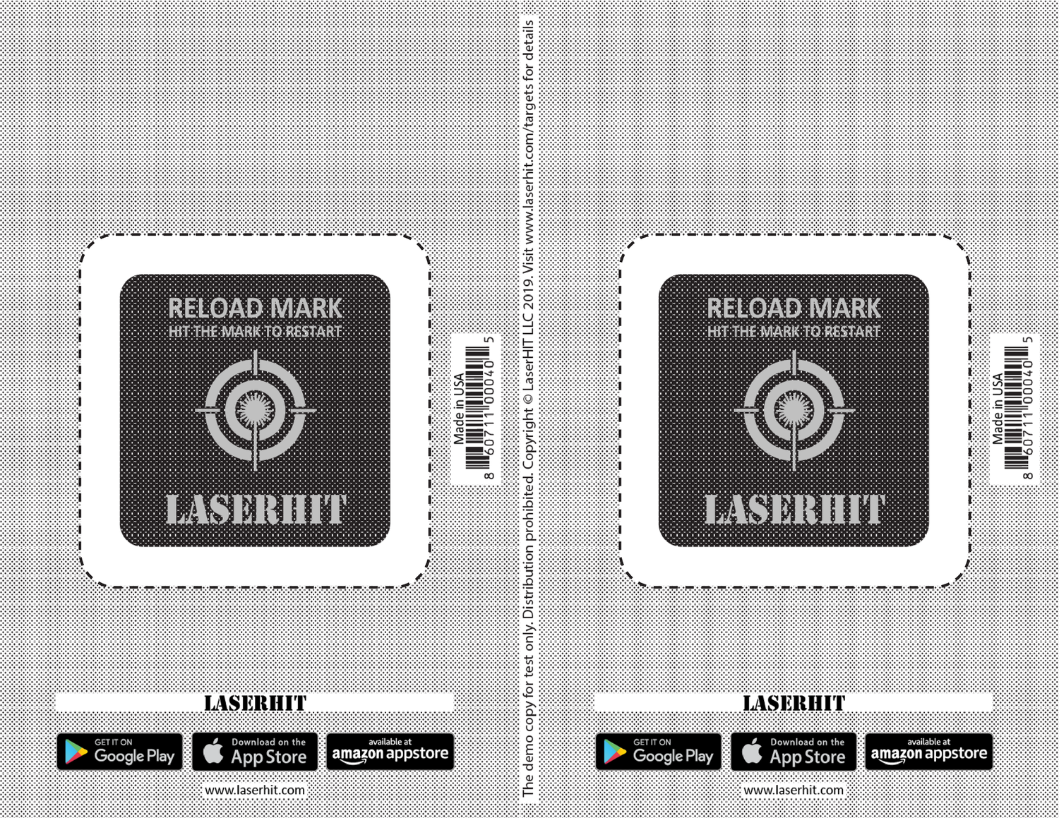 Reload Mark Scaled LaserHIT Targets — LaserHIT - Modern Firearm Training at Home