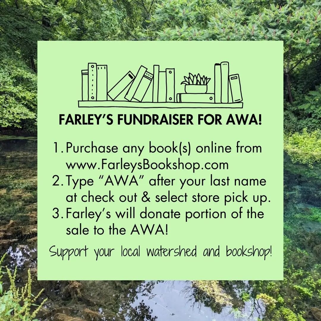 Our friends at Farley&rsquo;s Bookshop @farleysbookshop have set up a fundraiser to benefit the AWA - make ANY online purchase in April and Farley's will donate a portion of the sale to the AWA - Just type &quot;AWA&quot; after your last  name at che