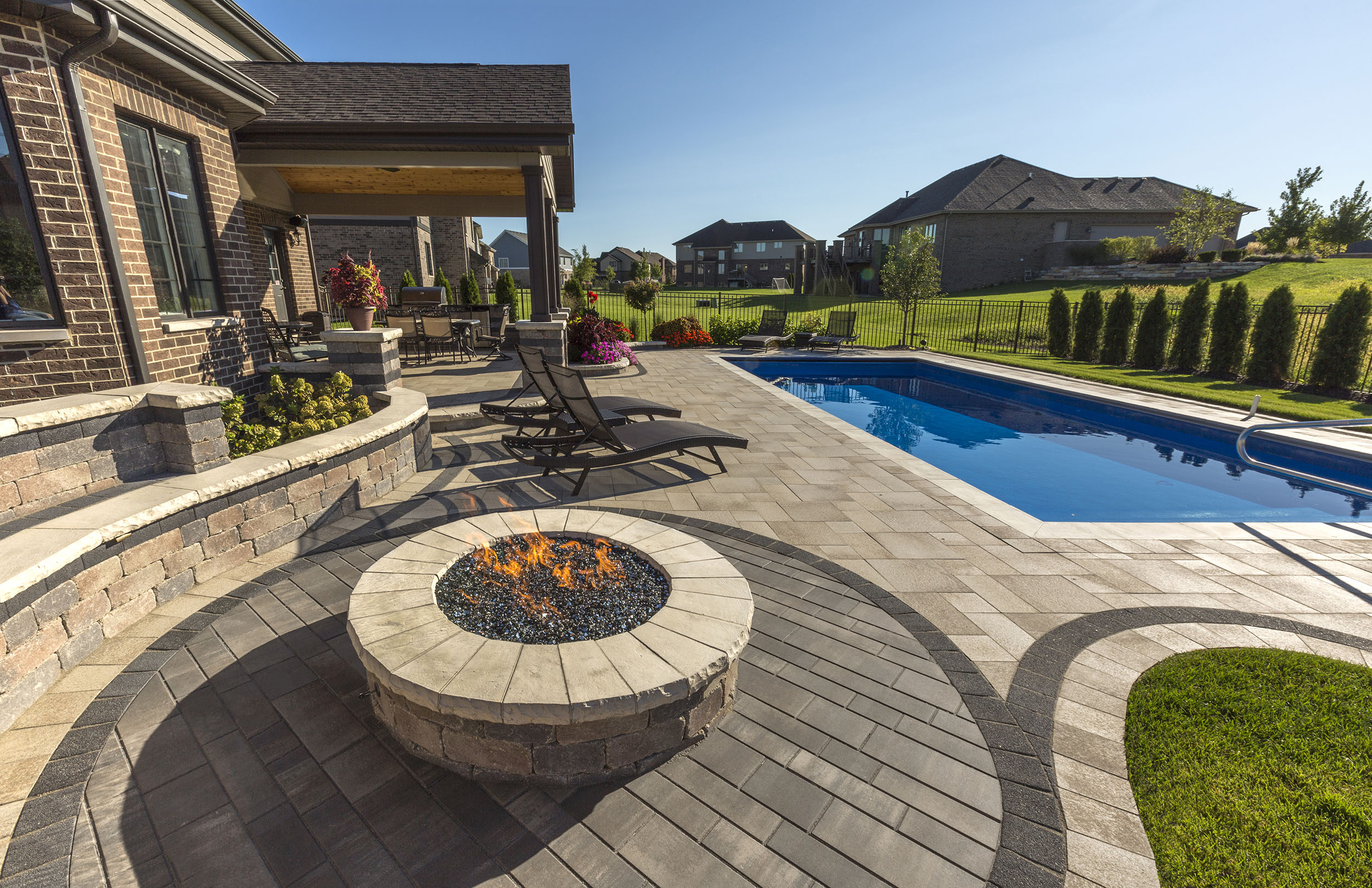 Amazing outdoor living with fireplace in York, Harrisburg and Lancaster, PA