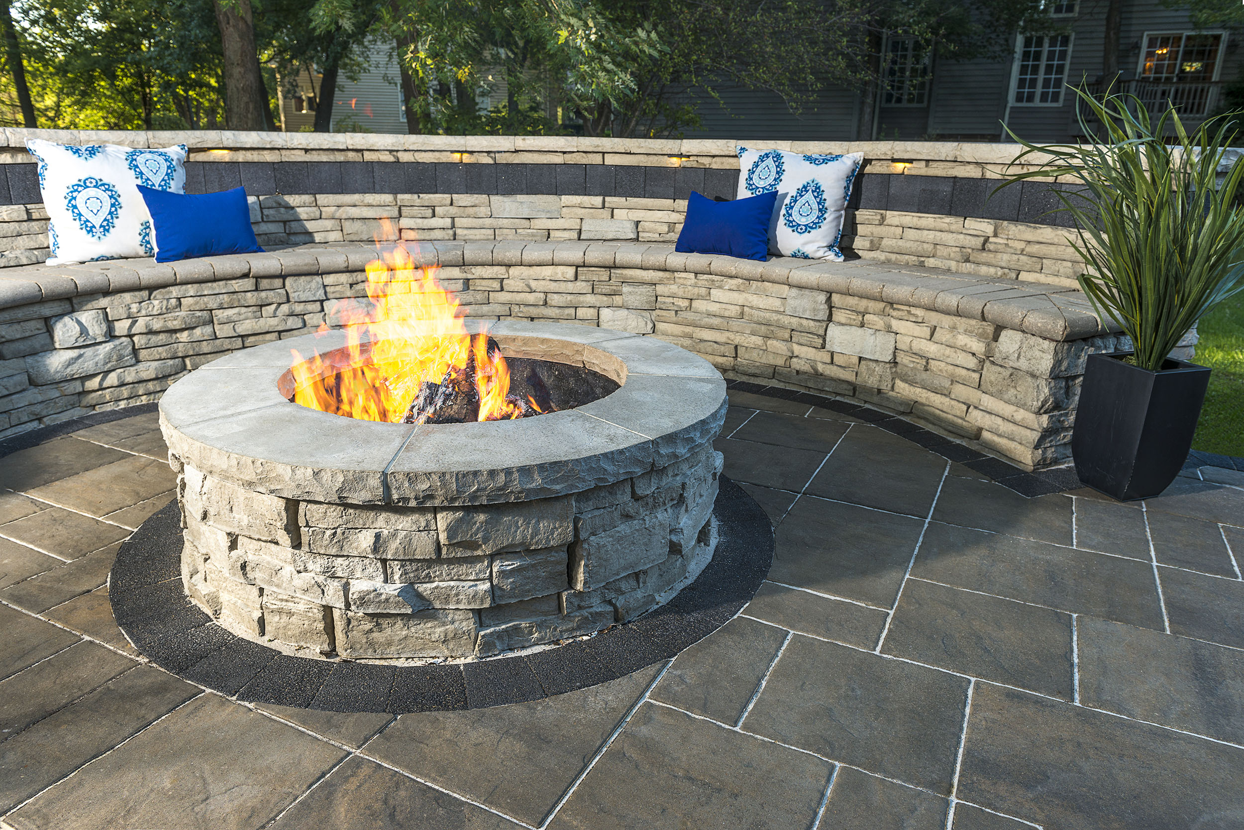Stunning image of outdoor living with fireplace in York, Harrisburg and Lancaster, PA