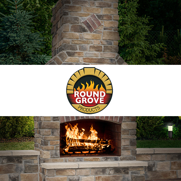 Professional Round Grove fire feature design in Harrisburg Dauphin County PA