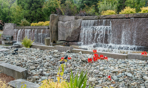 Ideas For Integrating Water Features In Retaining Walls Harrisburg Watson Supply - Retaining Wall Waterfall Kit