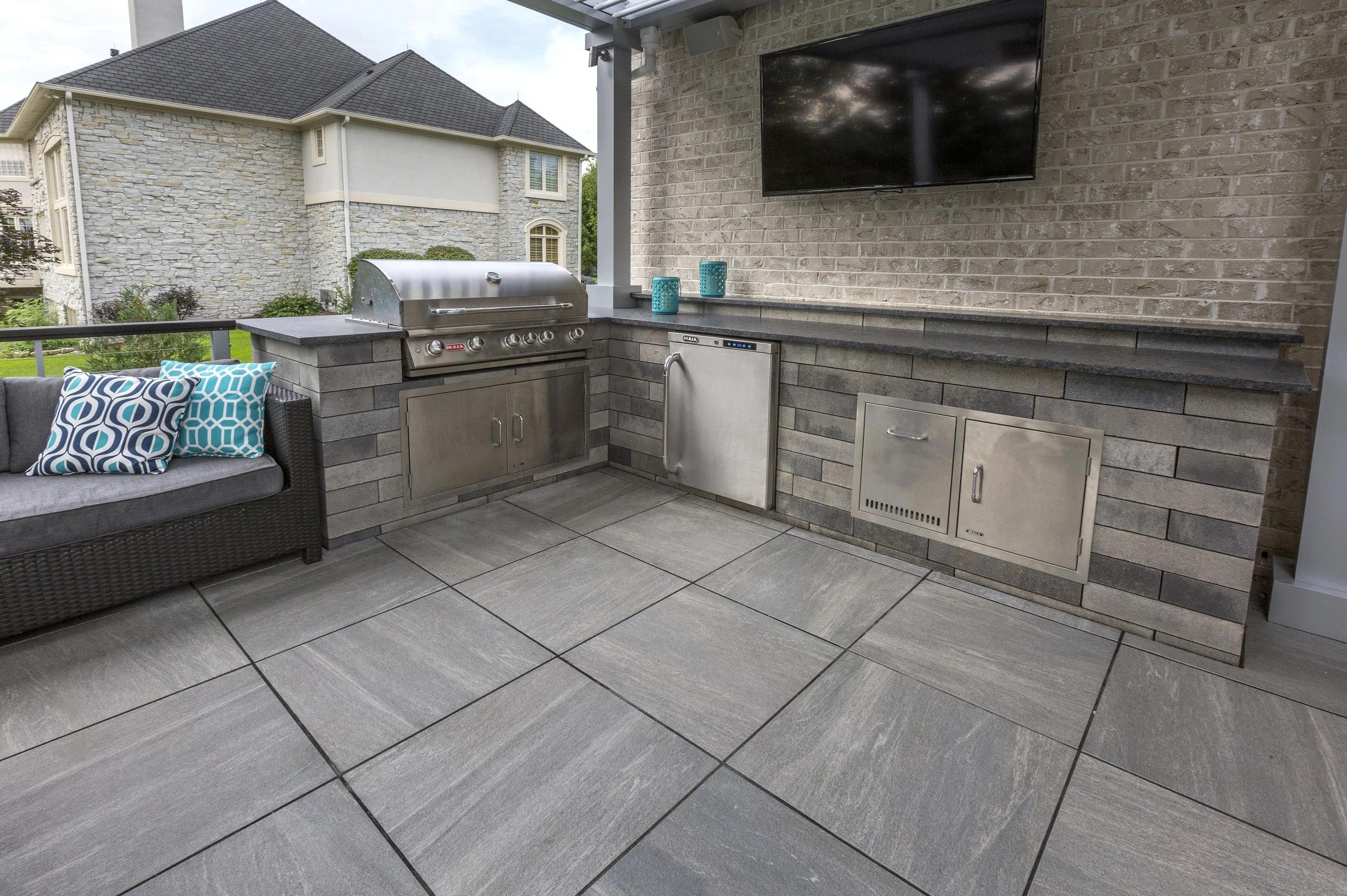 Enhance Your Patio Design with Porcelain Tiles from Our Stone Supply in