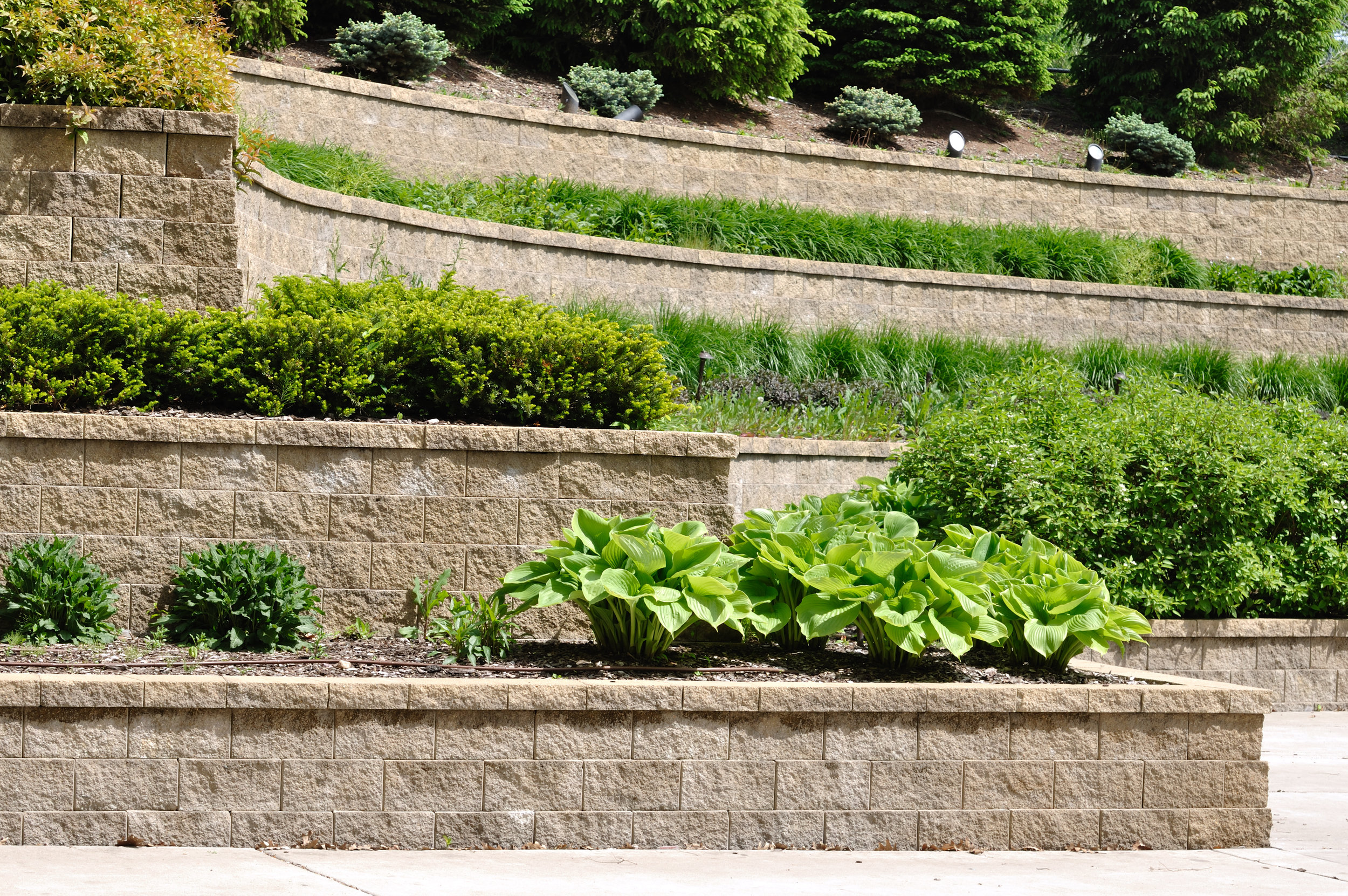 Fort Meade Retaining Wall and Garden Wall Construction