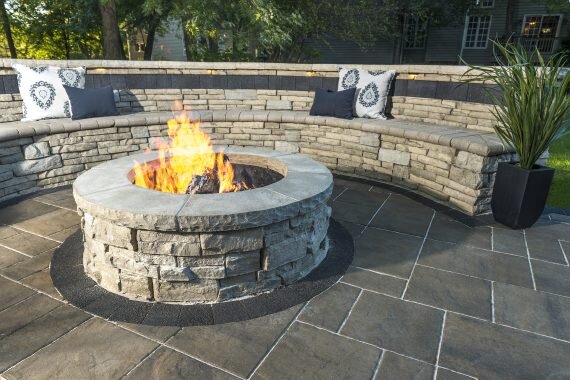From Retaining Walls To Fire Pits The, Building A Fire Pit Out Of Retaining Wall Blocks