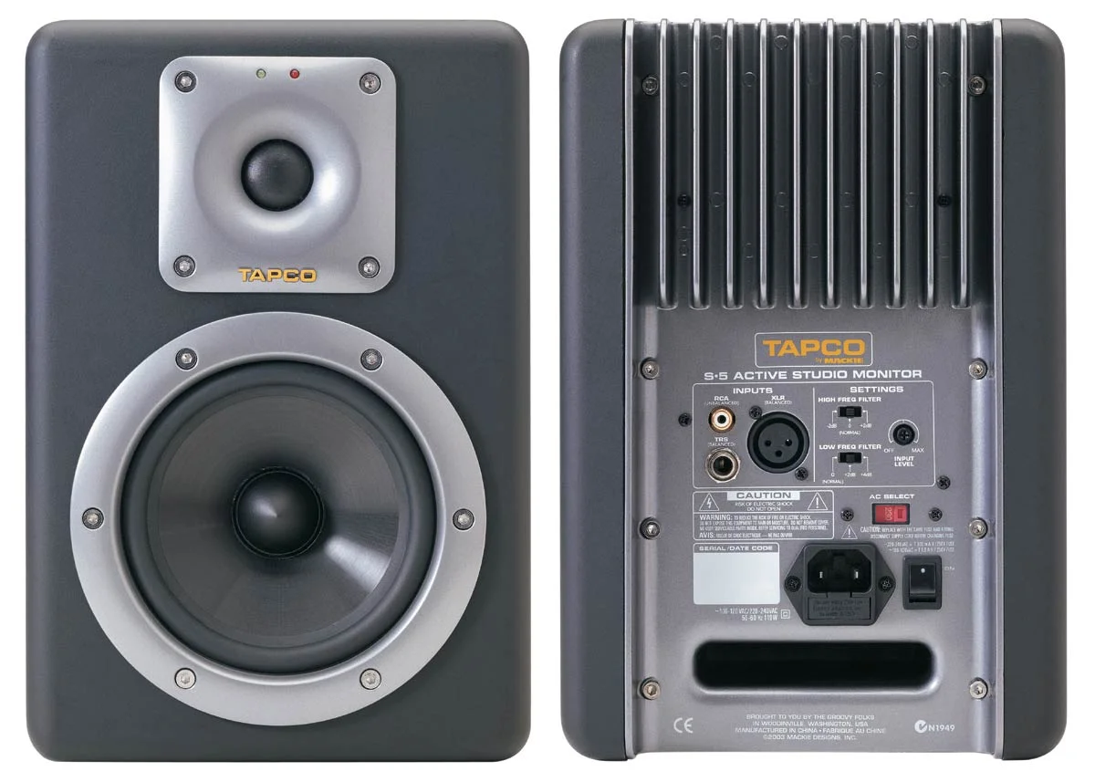 Tapco S-5 Near field powered studio monitors (pair)