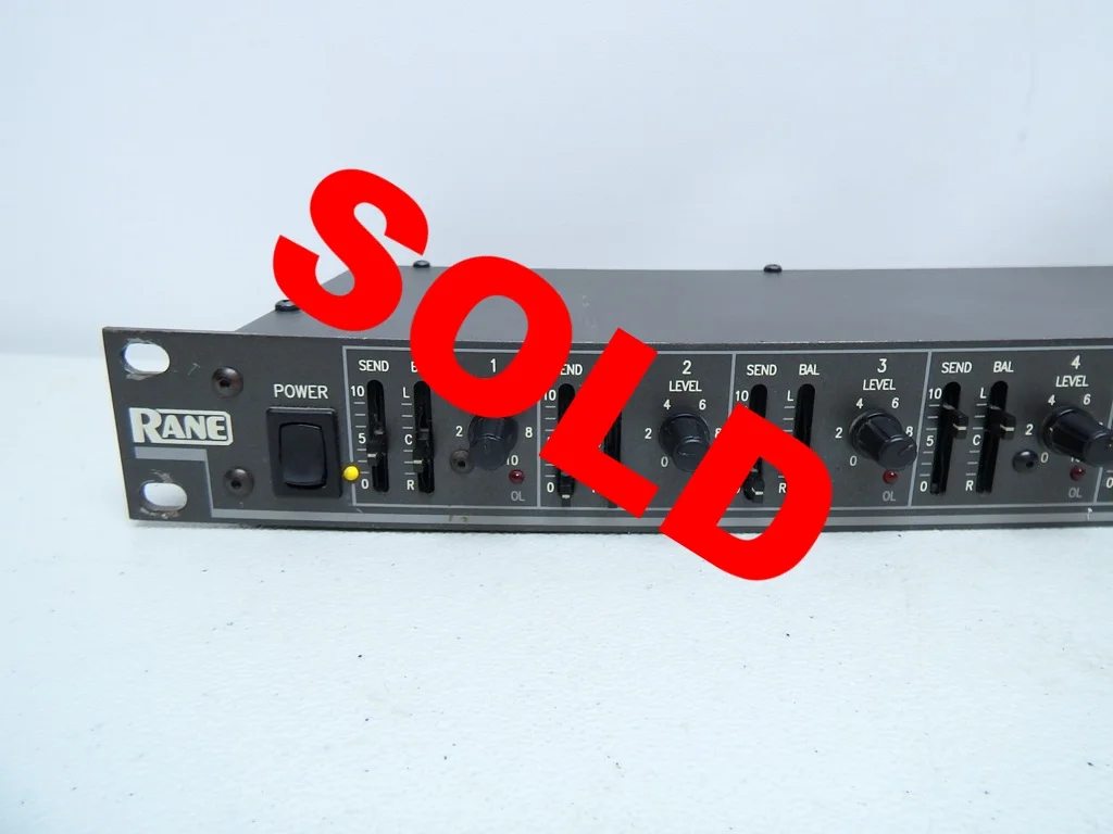 RANE SM82 - 8 stereo channel rack mixer