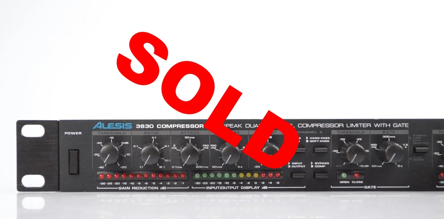 Alesis 3630 Dual channel - Compressor/Limiter — GameBeat Studios